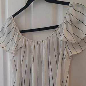 Casual Black N' White stripe blouse